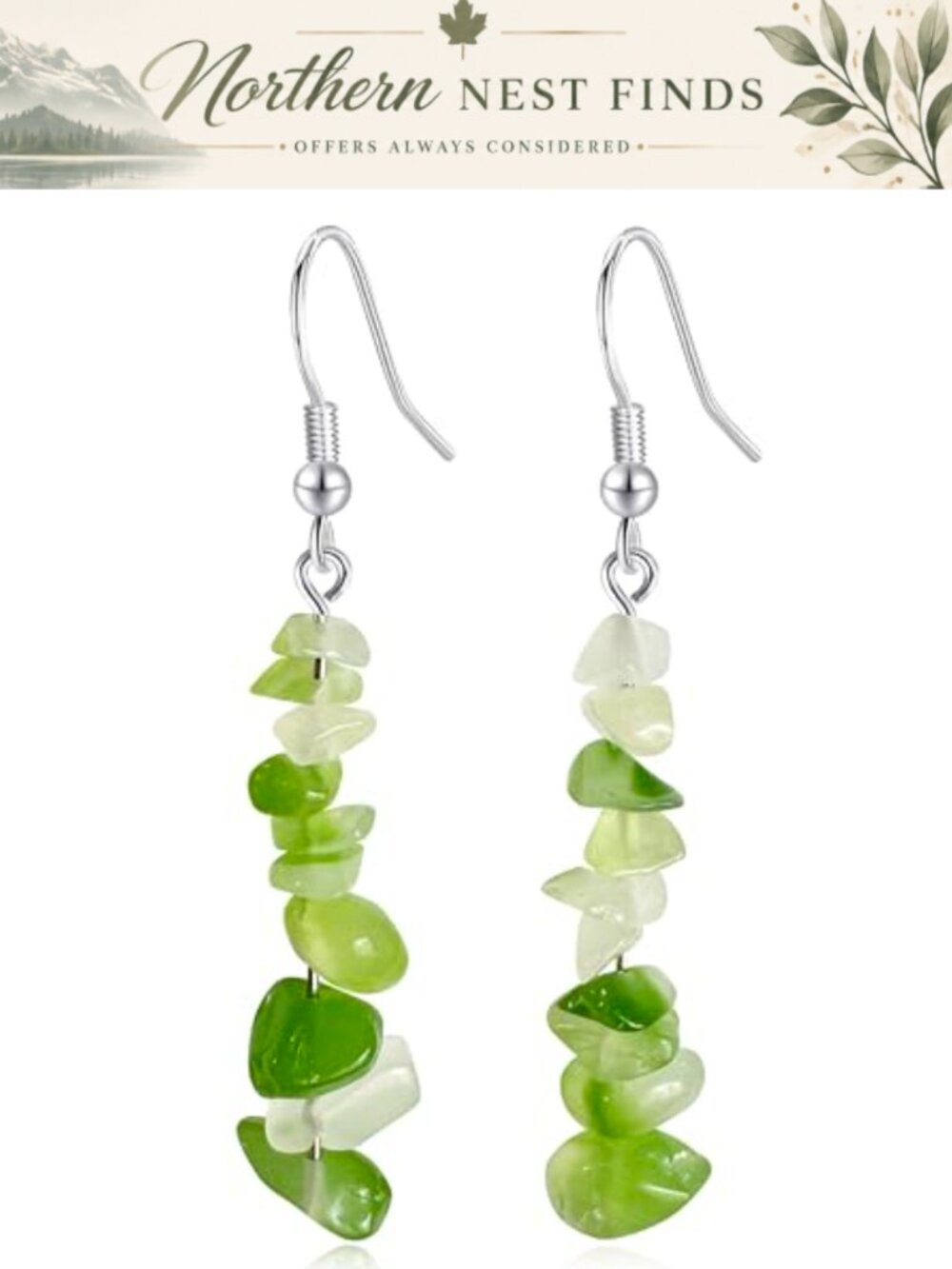 Handmade Natural Stone Tassel Dangle Drop Earrings Bohemian Vintage for Women